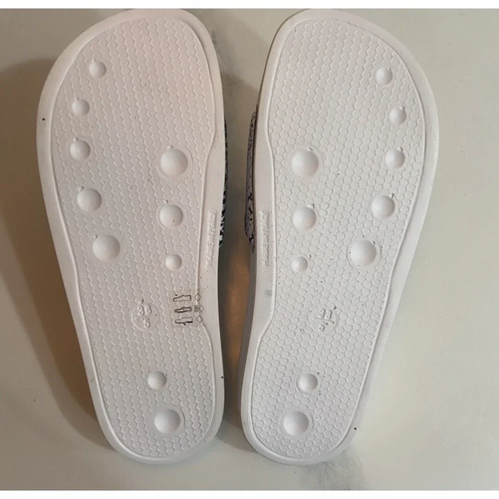 P448 Super Slide Sandals White Snake Red Slippers Italy EU 38 Women's 7.5 - 8